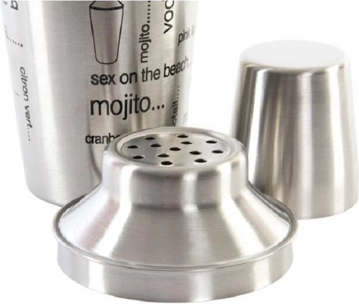 2x Shakers à Cocktails Argent 500 Ml En Acier Inoxydable - Fournitures De Cuisine - Fournitures Bar/café - Confection De Cocktails - Tasses à Mix/secouer 5 2x Shakers à Cocktails Argent 500 Ml En Acier Inoxydable - Fournitures De Cuisine - Fournitures Bar/café - Confection De Cocktails - Tasses à Mix/secouer – Image 3