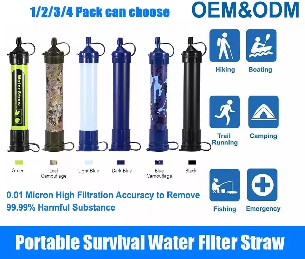 Pailles De Purification D'eau Plein Air Viatel Camping Portable Purificateurs D'eau Individuels Système De Filtration Outil D'urgence à Boire Instantané 6 Pailles De Purification D'eau Plein Air Viatel Camping Portable Purificateurs D'eau Individuels Système De Filtration Outil D'urgence à Boire Instantané – Image 4