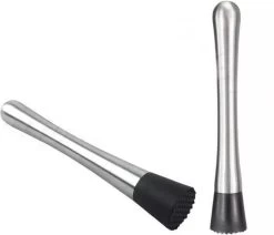 Thuys Cocktail Stamper - Cocktail Stamper - Muddler - Tonic Stamper - Citroen Stamper - Inox - Argent