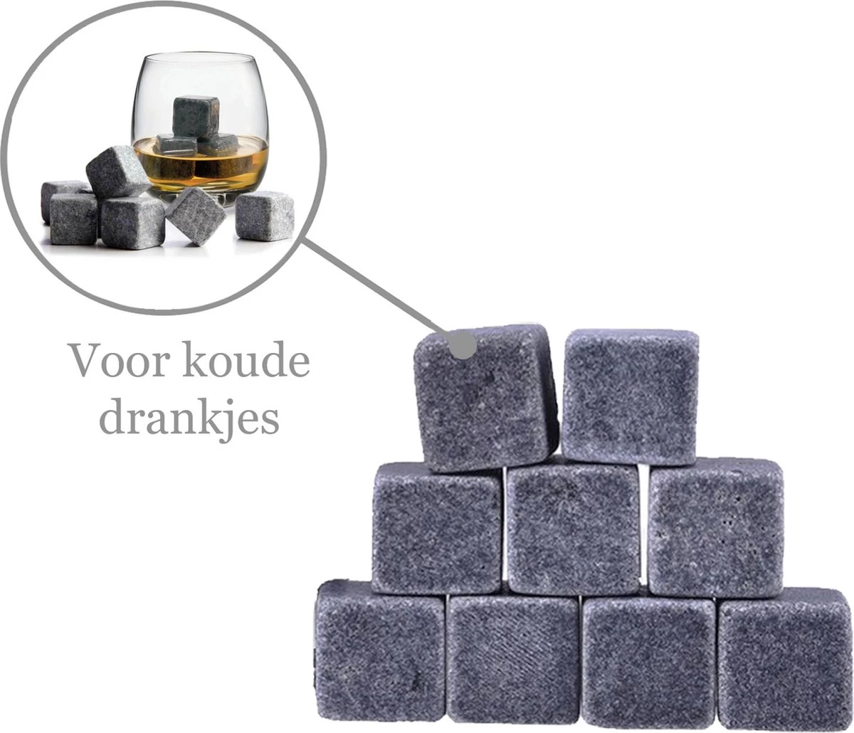 Pierres à Whisky Pour Boissons Froides - Pierres à Whisky Réutilisables - Pierres à Whisky Glaçons - 9 Pièces 4 Pierres à Whisky Pour Boissons Froides - Pierres à Whisky Réutilisables - Pierres à Whisky Glaçons - 9 Pièces – Image 2