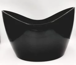 Bottles Better - GRAND SEAU À GLACE - Seau à Glace - Refroidisseur à Champagne/ Boisson 12 Litres (Zwart) (Sans Logo)