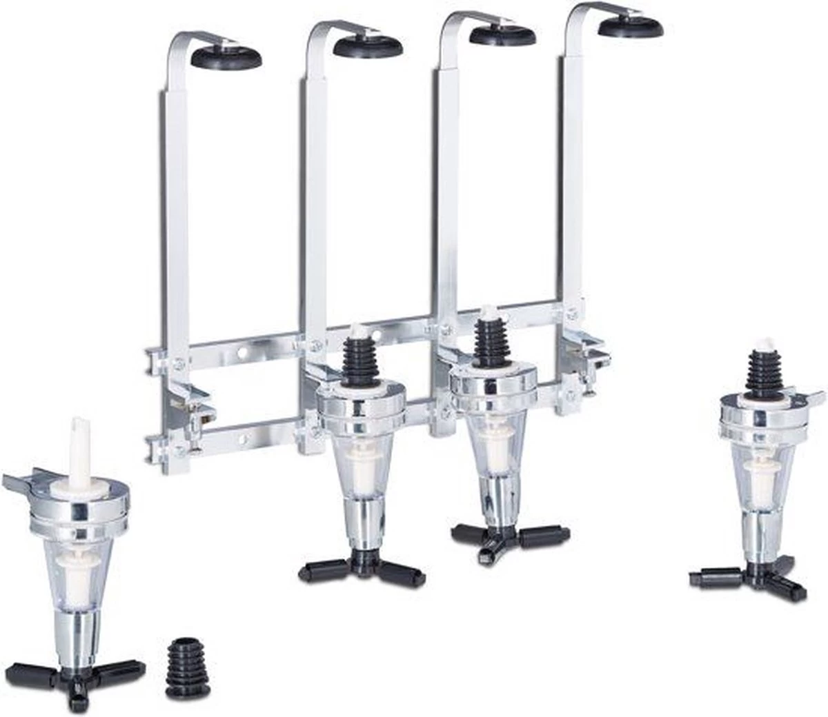 Distributeur Mural / Distributeur De Boissons - Majordome De Bar Pour 4 Bouteilles - Aluminium 6 Distributeur Mural / Distributeur De Boissons - Majordome De Bar Pour 4 Bouteilles - Aluminium – Image 4