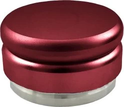 Expresso écarlate | Tamper "Flat" Pour Barista; Pour Une Extraction Parfaite Avec Des Machines Porte-tamis; Pour Tamis D'un Diamètre De 58 Mm; Conception Robuste Avec Un Poids De 490 G. Rouge