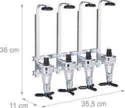 Relaxdays - Bar Majordome 4 Bouteilles - Distributeur De Boissons - Porte-bouteille Shot 3 Cl 15 Relaxdays - Bar Majordome 4 Bouteilles - Distributeur De Boissons - Porte-bouteille Shot 3 Cl -Dégustation Délicate 1200x1044 2