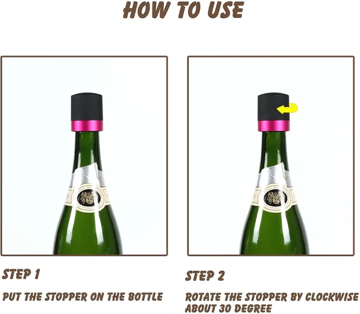 Bouchon De Bouteille De Champagne - Bouchon De Bouteille De Champagne - Vide - Couleur Noir/bleu - Bouchon Mécanique 5 Bouchon De Bouteille De Champagne - Bouchon De Bouteille De Champagne - Vide - Couleur Noir/bleu - Bouchon Mécanique – Image 3