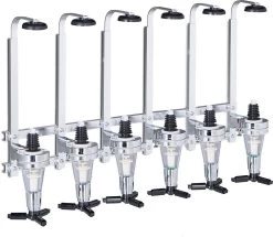 Parya Official - Distributeur De Boissons 6 Voies - Distributeur Mural - Aluminium - Bar - Shottapper - Drink Tapper - Shots