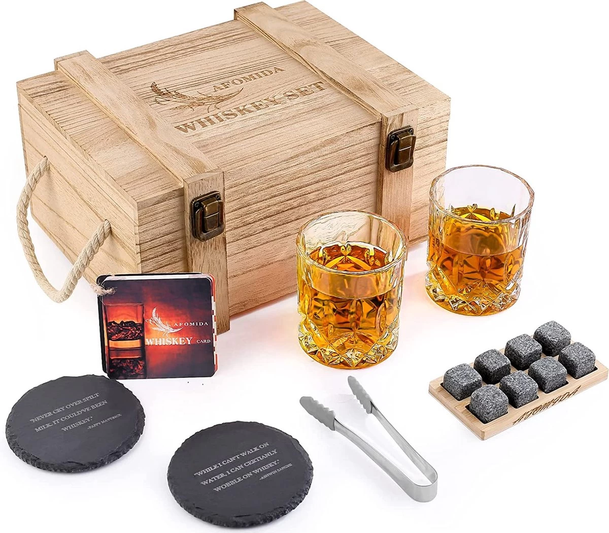 Ensemble De Pierres à Whisky Premium Set - Cadeau Pour Homme 3 Ensemble De Pierres à Whisky Premium Set - Cadeau Pour Homme