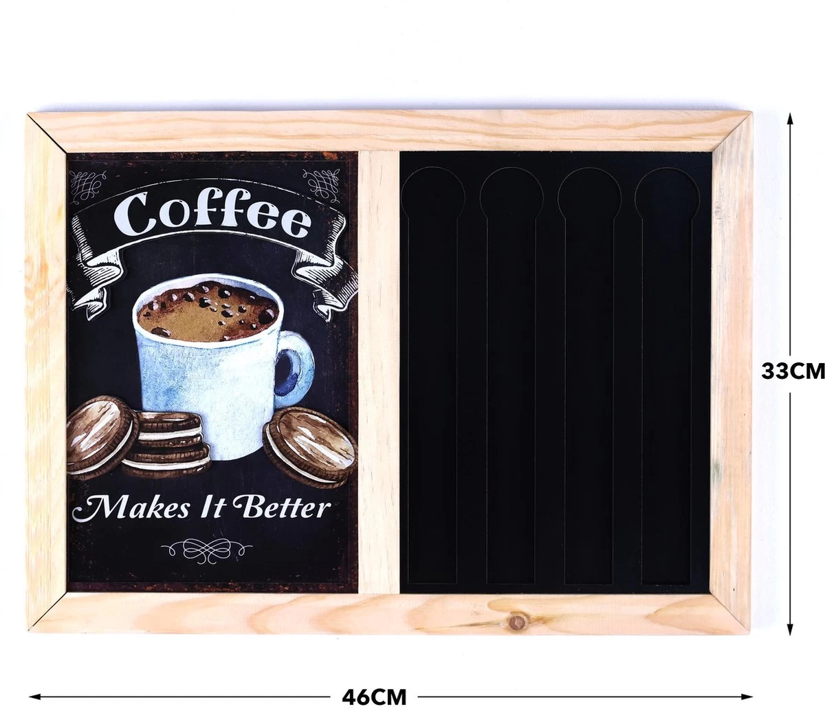 Industrial Living Porte-capsule Nespresso -Décoratif- Café-Porte-gobelet-28 Capsules-Mur- Tasses à Tasses à Café Bois- Zwart 7 Industrial Living Porte-capsule Nespresso -Décoratif- Café-Porte-gobelet-28 Capsules-Mur- Tasses à Tasses à Café Bois- Zwart – Image 5