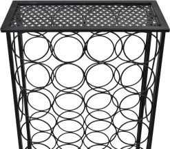 Prolenta Premium - Casier à Vin Pour 28 Bouteilles En Métal - Maison Et Jardin -Dégustation Délicate 1200x1055