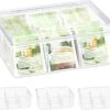 Relaxdays 4 X Boîte à Thé Transparent - Boîte à Thé 6 Compartiments - Organisateur De Sachets De Thé - Rectangle 2 Relaxdays 4 X Boîte à Thé Transparent - Boîte à Thé 6 Compartiments - Organisateur De Sachets De Thé - Rectangle -Dégustation Délicate 1200x1061