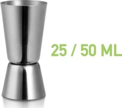 Tasse à Mesurer 50ML - Jigger à Cocktail Professionnel - Tasse à Mesurer - Boisson Forte - Tasse à Mesurer Gin Vodka Rum Wiskey - Buddy Buddy - Acier Inoxydable -Dégustation Délicate 1200x1062 3