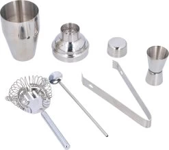 Ensemble à Cocktail 5 Pièces Alpina - Acier Inoxydable - Coffret Cadeau
