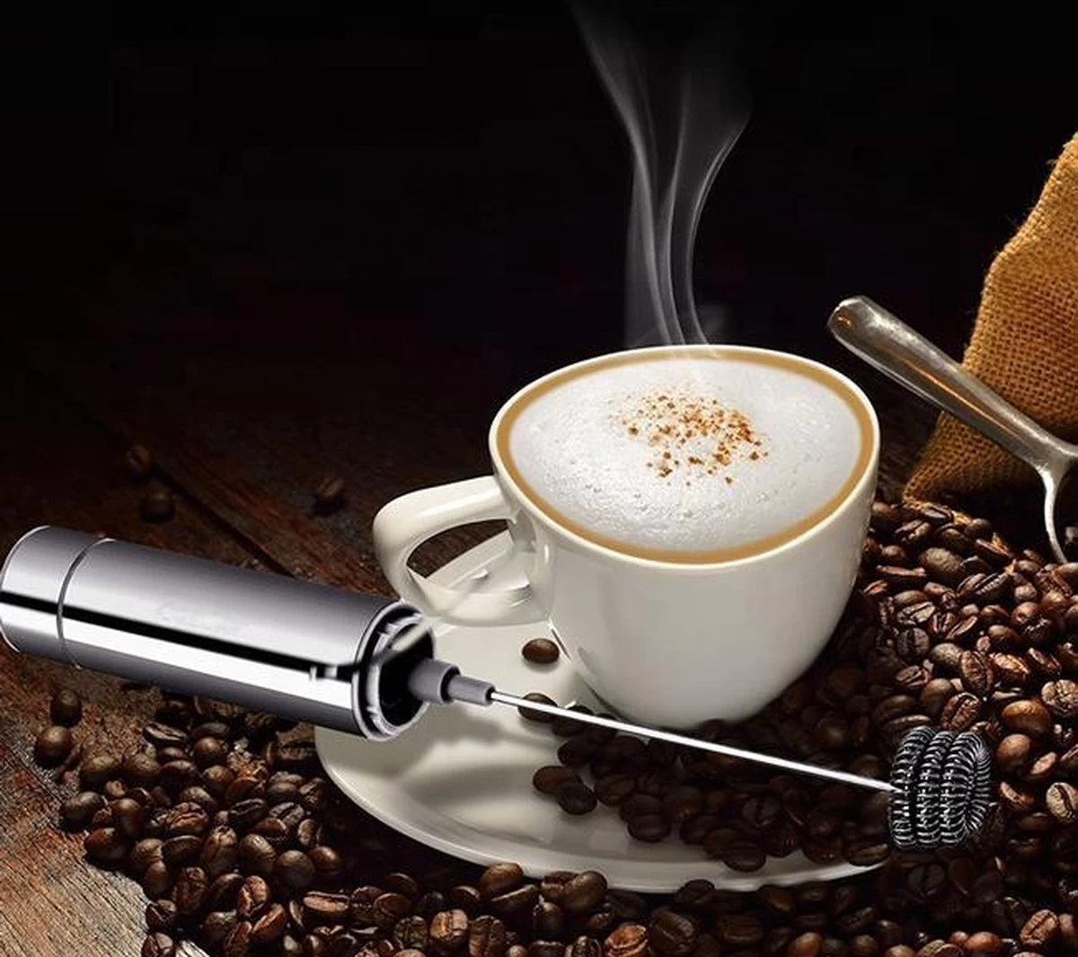 Perow à Lait électrique Perow - Mousseur à Lait - Avec Piles - Argent - Acier Inoxydable 15 Perow à Lait électrique Perow - Mousseur à Lait - Avec Piles - Argent - Acier Inoxydable – Image 13