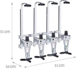 Distributeur Mural / Distributeur De Boissons - Majordome De Bar Pour 4 Bouteilles - Aluminium 11 Distributeur Mural / Distributeur De Boissons - Majordome De Bar Pour 4 Bouteilles - Aluminium -Dégustation Délicate 1200x1068 4