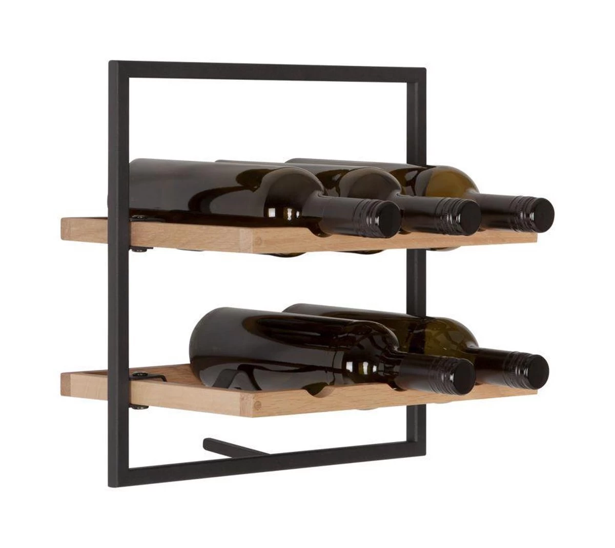 D-Bodhi - étagère - Winemate - Type B - Casier à Vin - Pour 6 Bouteilles - Chêne - Cadre Laqué Noir (eobf) 5 D-Bodhi - étagère - Winemate - Type B - Casier à Vin - Pour 6 Bouteilles - Chêne - Cadre Laqué Noir (eobf) – Image 3