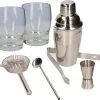 Set De Shaker à Cocktail 5 Pièces En Acier Inoxydable Comprenant 2x Verres à Cocktail 350 Ml - Faites Vos Propres Cocktails -Dégustation Délicate 1200x1072 3