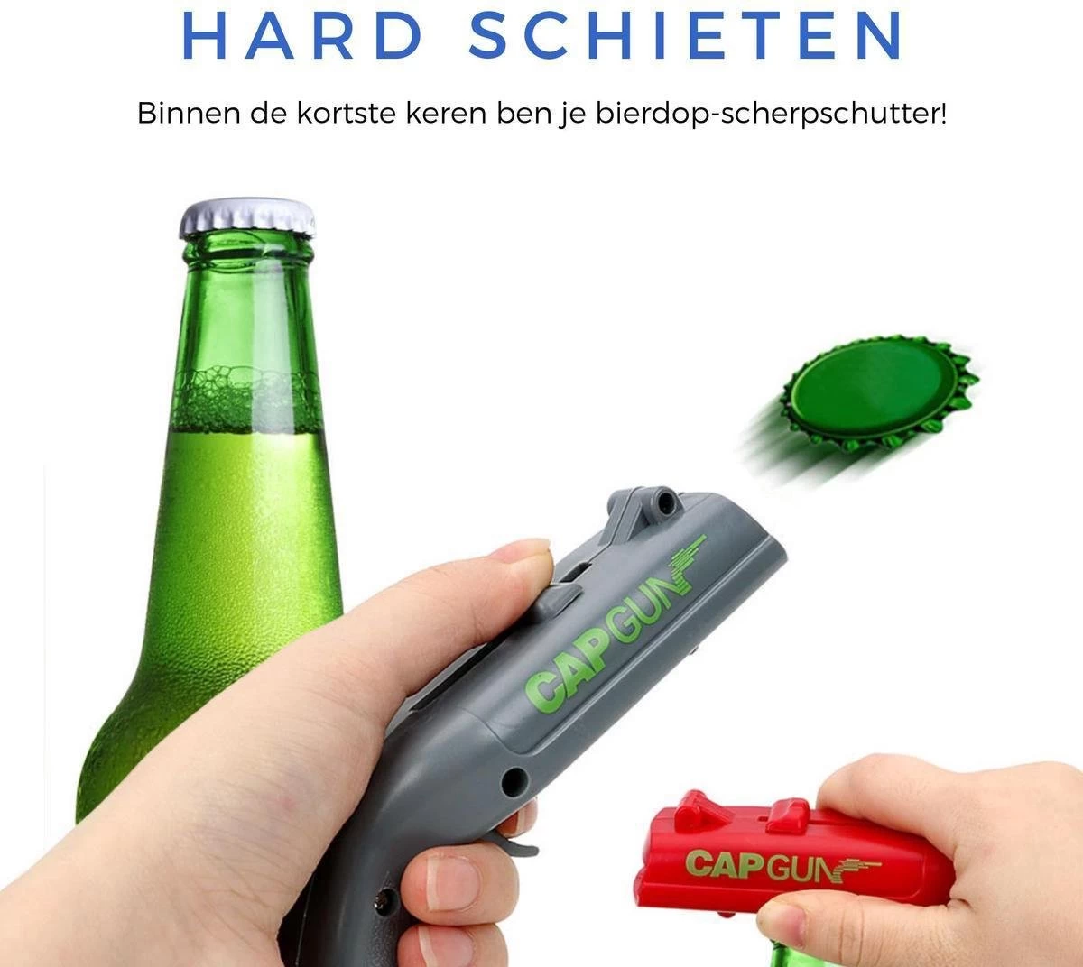 Beer Cap Shooter - Cap Shooter - Ouvre- Bière - Ouvre-bouteille - Cadeau Uniek - Cadeau De Bières - Cap Gun - Couleur Rouge 4 Beer Cap Shooter - Cap Shooter - Ouvre- Bière - Ouvre-bouteille - Cadeau Uniek - Cadeau De Bières - Cap Gun - Couleur Rouge – Image 2