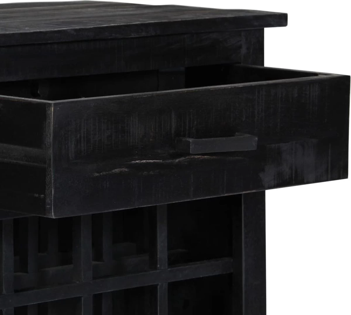 Prolenta Premium - Casier à Vin 56x35x75 Cm Bois De Manguier Massif Noir - Maison Et Jardin 13 Prolenta Premium - Casier à Vin 56x35x75 Cm Bois De Manguier Massif Noir - Maison Et Jardin – Image 11