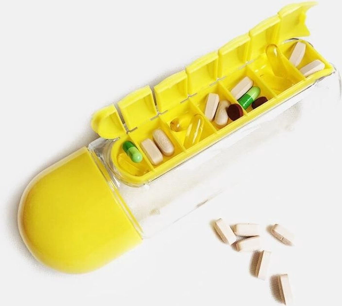 Brenlux Drinking Bus Fitness - Gourde Avec Porte-pilules - Gourde - Gourde Porte- Vitamines - Boire Bus école Avec Rangement Pour Pilules - Gourde Avec Rangement Vitamines - Gourde Avec Porte-médicaments 4 Brenlux Drinking Bus Fitness - Gourde Avec Porte-pilules - Gourde - Gourde Porte- Vitamines - Boire Bus école Avec Rangement Pour Pilules - Gourde Avec Rangement Vitamines - Gourde Avec Porte-médicaments – Image 2