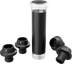 DOWO® - Bouchon à Vin Sous Vide - Avec 4 Bouchons à Vin - Pompe à Vide à Vin - Accessoires Vin - Valve à Vin - Bouchon à Vin - Pompe à Vin - Pompe à Vide - Économiseur De Vin