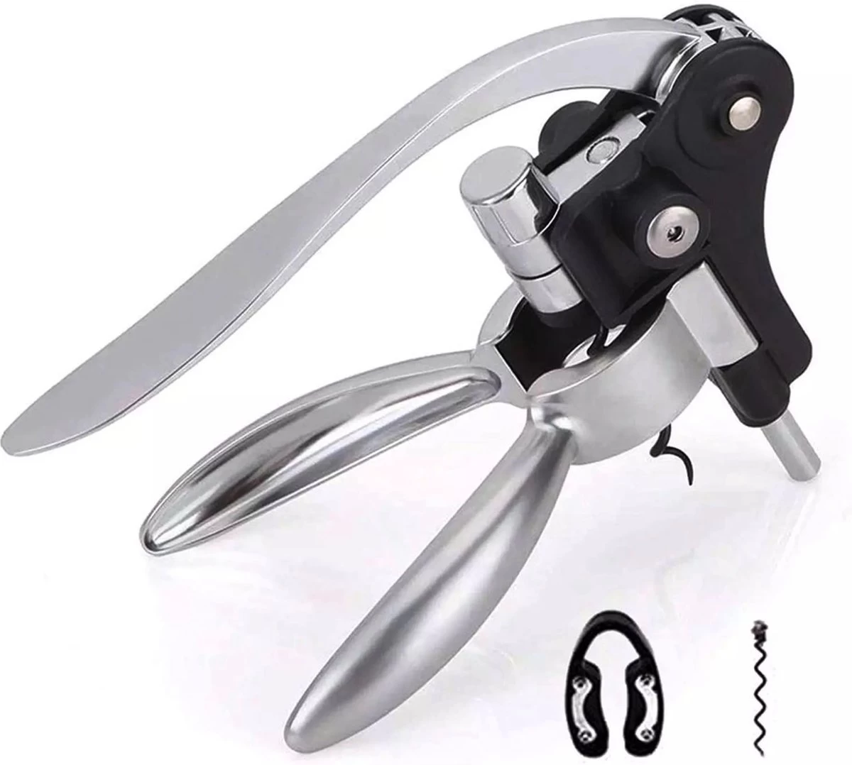 SdG - Tire-bouchon De Luxe - Décapsuleur - Décapsuleur - Aluminium Haute Qualité - 3 Pièces - Coffret Cadeau - Coffret Cadeau - Cadeau Vaderdag - Cadeau 8 SdG - Tire-bouchon De Luxe - Décapsuleur - Décapsuleur - Aluminium Haute Qualité - 3 Pièces - Coffret Cadeau - Coffret Cadeau - Cadeau Vaderdag - Cadeau – Image 6