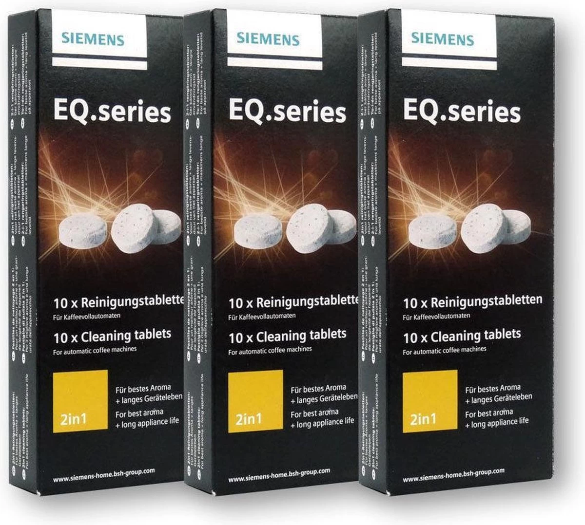 3X Siemens TZ80001N Pastilles De Nettoyage Pour Machines à Café - Siemens EQ Series - Bosch TCZ8001N - VeroSeries 3 3X Siemens TZ80001N Pastilles De Nettoyage Pour Machines à Café - Siemens EQ Series - Bosch TCZ8001N - VeroSeries