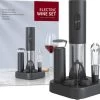 Tire-bouchon électrique Vinoh - Ouvre-bouteille - Ensemble Ouvre- Vin Avec Tire-bouchon - Bouchon à Vin - Coupe-capsule - Bec Verseur - Piles AA Incluses -Dégustation Délicate 1200x1079
