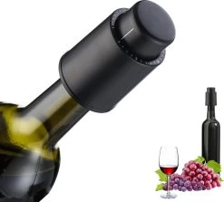 Behave Vin Stopper - Pompe à Vide à Vin - Vin Cap - Bouchon à Vin - économiseur De Vin - Bouchon De Bouteilles - Noir 17 Behave Vin Stopper - Pompe à Vide à Vin - Vin Cap - Bouchon à Vin - économiseur De Vin - Bouchon De Bouteilles - Noir -Dégustation Délicate 1200x1082