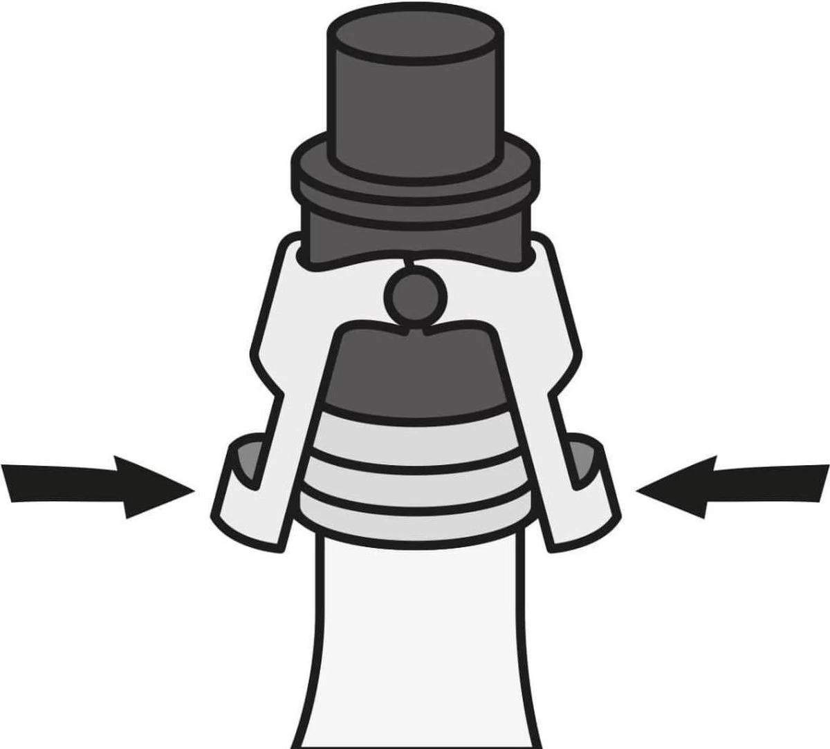 Bar Amigos Champagne Prosecco Bouchon Pressoir à Vin Pétillant - Gris 9 Bar Amigos Champagne Prosecco Bouchon Pressoir à Vin Pétillant - Gris – Image 7