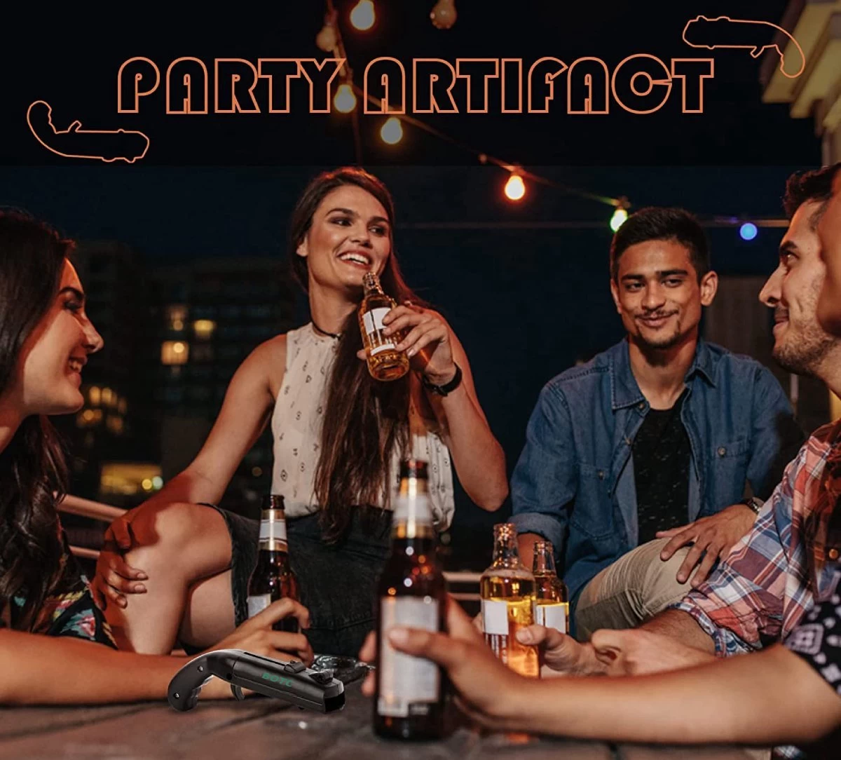 Ouvre-bouteille - Tireur De Bouchon De Bière - Ouvre-bière - Ouvre-bouteille De Bière - Grijs 8 Ouvre-bouteille - Tireur De Bouchon De Bière - Ouvre-bière - Ouvre-bouteille De Bière - Grijs – Image 6