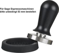 Expresso écarlate | Tamper "Perfetto" Pour Barista; Calibré à Une Pression De Contact De 35 Lb; Avec Manche En Aluminium Ou En Bois Fin Et Base En Acier Inoxydable De Précision. Noir 54 Mm + Planche De Tige 21 Expresso écarlate | Tamper "Perfetto" Pour Barista; Calibré à Une Pression De Contact De 35 Lb; Avec Manche En Aluminium Ou En Bois Fin Et Base En Acier Inoxydable De Précision. Noir 54 Mm + Planche De Tige -Dégustation Délicate 1200x1089 1