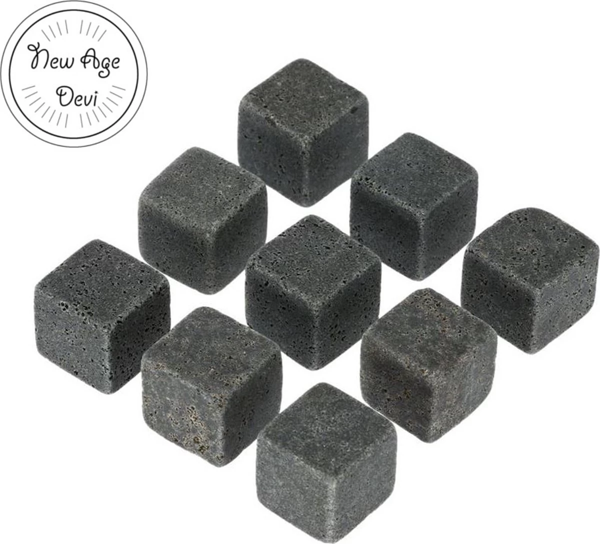 New Age Devi - Pierres à Whisky - Pierres à Whisky - 9 Pièces - Pierres Naturelles - On The Rocks - Glaçons Naturels 5 New Age Devi - Pierres à Whisky - Pierres à Whisky - 9 Pièces - Pierres Naturelles - On The Rocks - Glaçons Naturels – Image 3