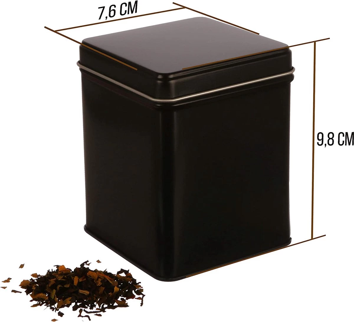 6 X Boîte De Rangement Carrée Classique / Boîte à Thé, Empilable, Avec 6 étiquettes, étanches Aux Arômes En Métal Pour 140 G Earl Grey Chacune, | 9,8 X 7,6 X 7,6 Cm (H, L, P) également Idéal Comme Pot à Café, à Riz Ou à épices 7 6 X Boîte De Rangement Carrée Classique / Boîte à Thé, Empilable, Avec 6 étiquettes, étanches Aux Arômes En Métal Pour 140 G Earl Grey Chacune, | 9,8 X 7,6 X 7,6 Cm (H, L, P) également Idéal Comme Pot à Café, à Riz Ou à épices – Image 5