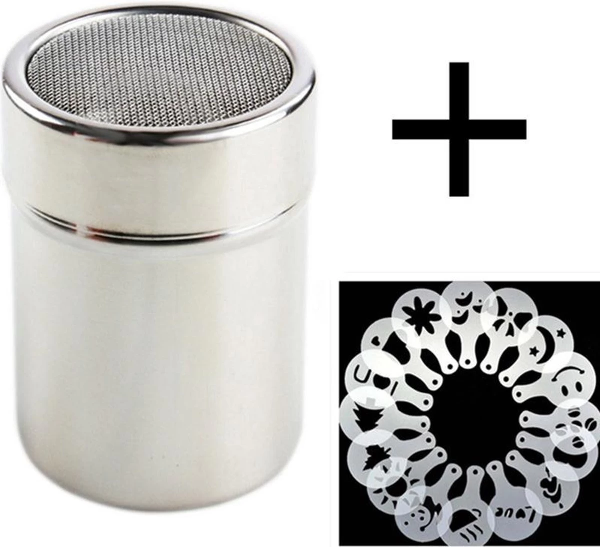 WiseGoods Épandeur De Cacao De Luxe - Barista - Modèle Cappuccino - Café - Décoration De Dessert - Set D'épandeur De Cacao - 16 Pochoirs 3 WiseGoods Épandeur De Cacao De Luxe - Barista - Modèle Cappuccino - Café - Décoration De Dessert - Set D'épandeur De Cacao - 16 Pochoirs