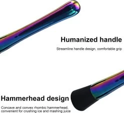 Doodadeals® | Presse à Cocktail De Luxe | Presse-purée Tonique | Muddler | Pilon Au Citroen | Cocktail Muddler | 21 Cm | ACIER INOXYDABLE | Arc En Ciel -Dégustation Délicate 1200x1094 3