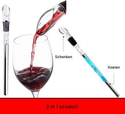 Verseur De Vin - Bâton De Refroidisseur De Vin - Tige De Refroidisseur De Vin - Refroidisseur De Bouteille De Vin - Accessoires De Vin -Dégustation Délicate 1200x1096