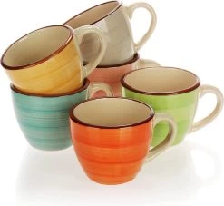 Tasses à Expresso - Tasses à Moka En Céramique Colorées - Petites Tasses à Café Faites à La Main Pour Expresso, Cappuccino, Moka Et Ristretto -Dégustation Délicate 1200x1101 3