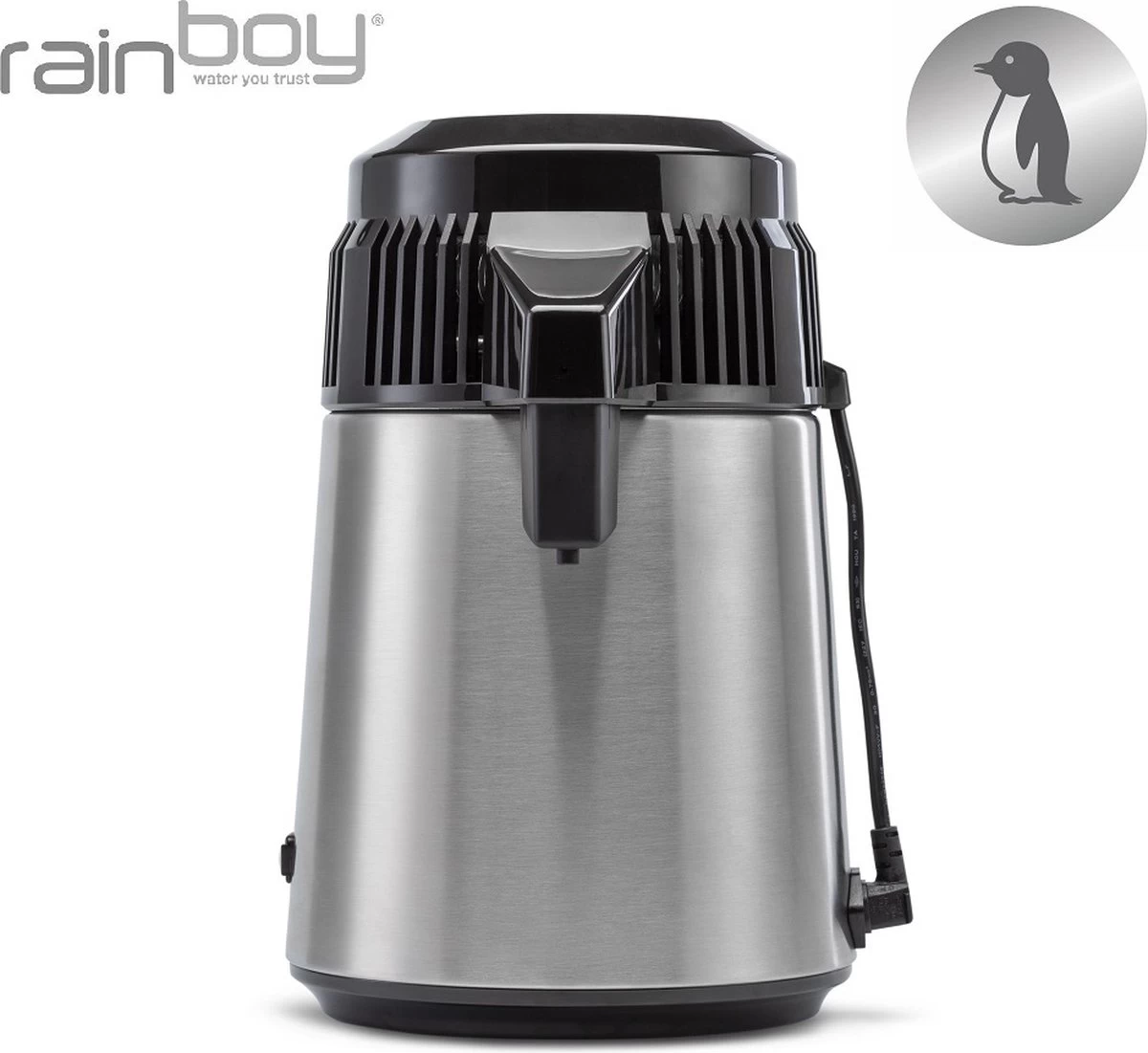 Versapers - Rainboy Penguin - Distillateur D' Water - Distillateur D'eau - Haute Qualité - Garantie 3 Ans - Carafe En Verre 4 Versapers - Rainboy Penguin - Distillateur D' Water - Distillateur D'eau - Haute Qualité - Garantie 3 Ans - Carafe En Verre – Image 2