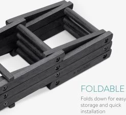 Navaris à Vin En Bambou Navaris - Casier à Bouteilles De Vin - 45 X 12 X 15,2 Cm - Pour 5 Bouteilles - Casier à Bouteilles Pliable - Zwart -Dégustation Délicate 1200x1102 1