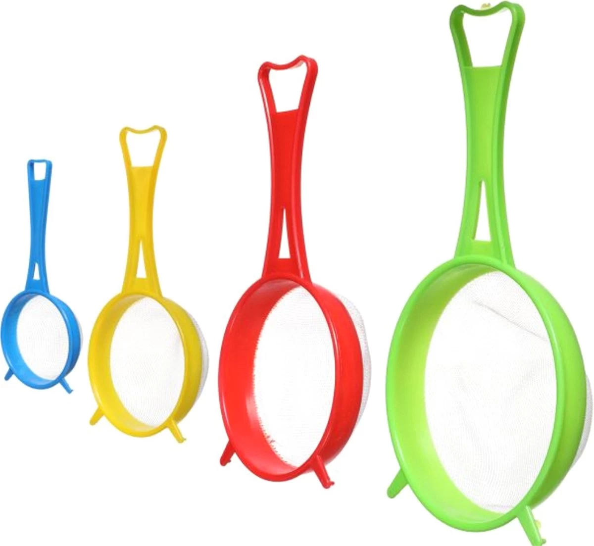 BORVAT Un Ensemble De Passoires En Plastique Saines - 4 Pièces De Différentes Tailles Et Couleurs 4 BORVAT Un Ensemble De Passoires En Plastique Saines - 4 Pièces De Différentes Tailles Et Couleurs – Image 2