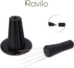 Ravilo® WDT Avec 10 Aiguilles - Outil De Distribution Espresso - Weiss Distribution Technique - Outil De Distribution WDT - 58 Mm