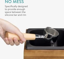 Navaris Knock Box Café Pour Machine Expresso - 18 X 17 X 11 Cm - Knockbox En Bois D'acacia Et Acier Inoxydable 10 Navaris Knock Box Café Pour Machine Expresso - 18 X 17 X 11 Cm - Knockbox En Bois D'acacia Et Acier Inoxydable -Dégustation Délicate 1200x1110