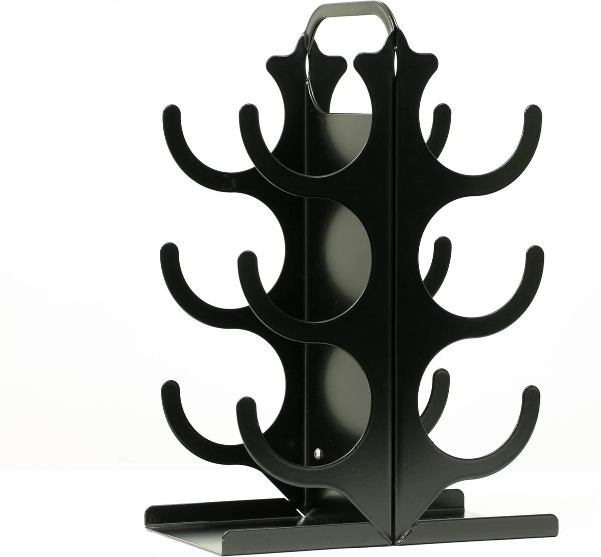 Ferro Duro - Casier à Vin Debout - 6 Bouteilles - Noir - Revêtement Par Poudre 5 Ferro Duro - Casier à Vin Debout - 6 Bouteilles - Noir - Revêtement Par Poudre – Image 3