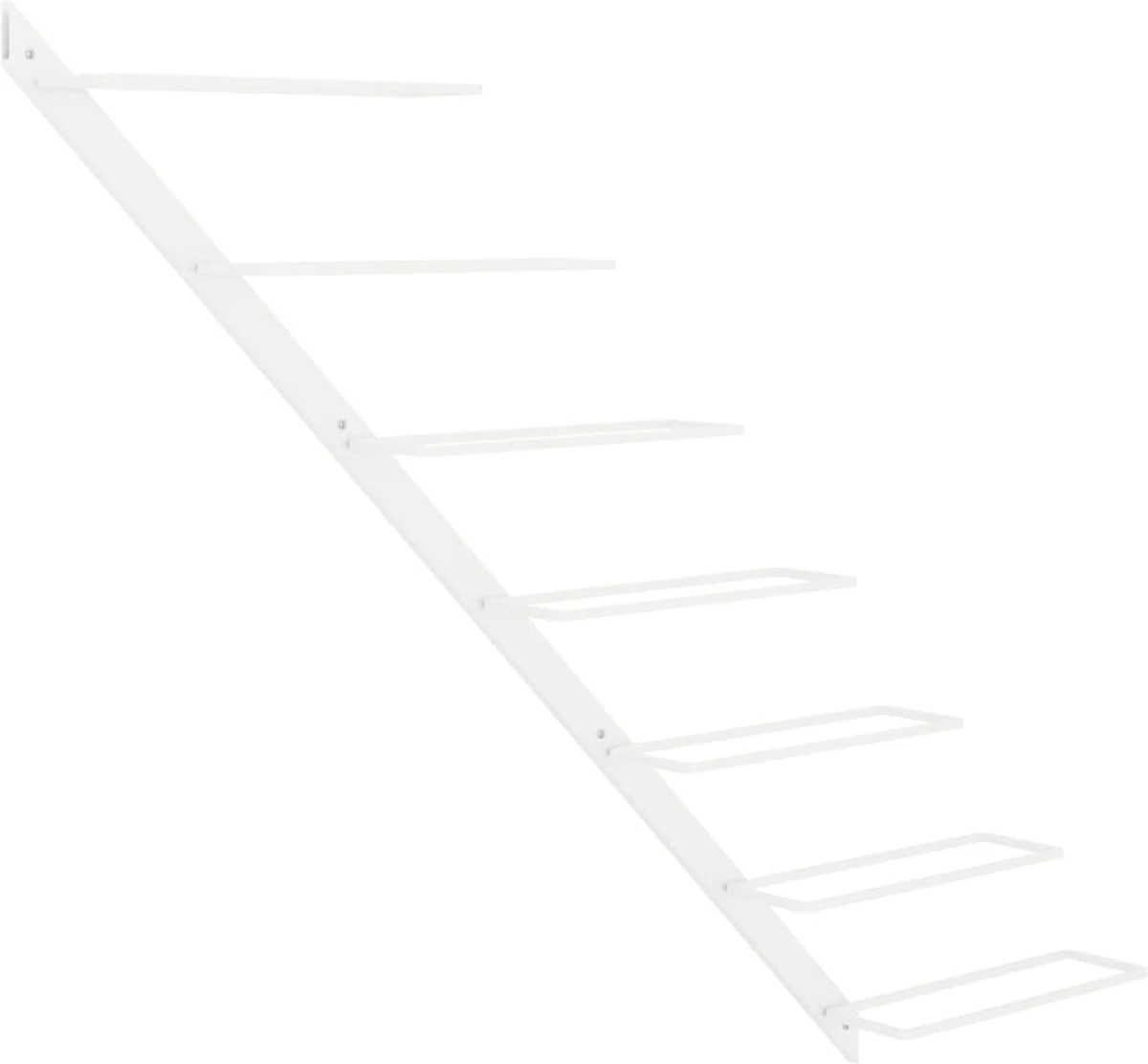 Prolenta Premium - Casier à Vin Pour 7 Bouteilles Mural En Métal Blanc 7 Prolenta Premium - Casier à Vin Pour 7 Bouteilles Mural En Métal Blanc – Image 5