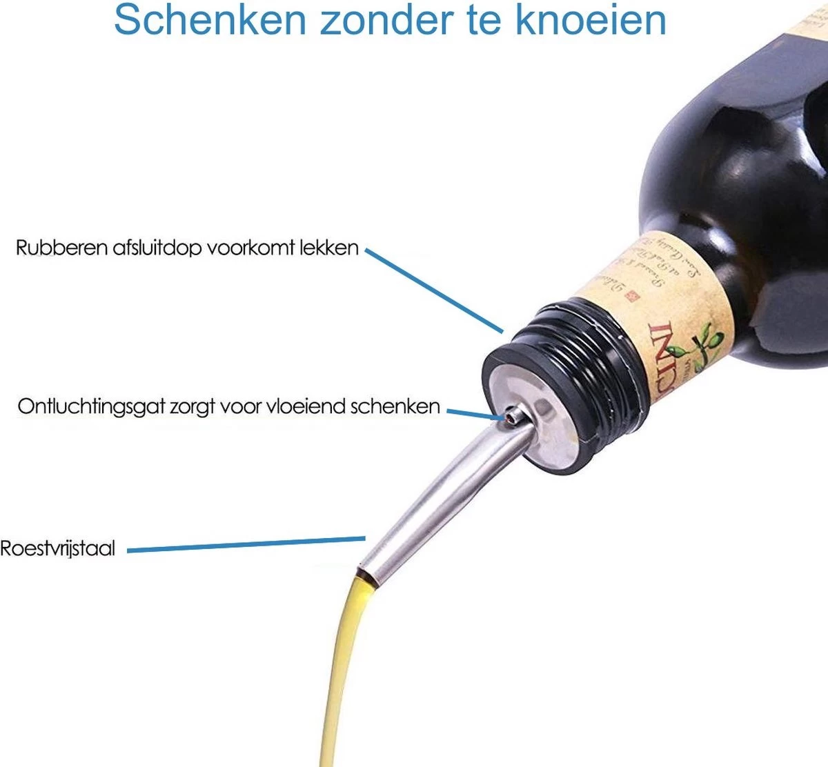 Set Premium Lot De 12 Becs Verseurs - Bouchons Verseurs - Vin - Bouteille - Cocktail - 12 Pièces 4 Set Premium Lot De 12 Becs Verseurs - Bouchons Verseurs - Vin - Bouteille - Cocktail - 12 Pièces – Image 2