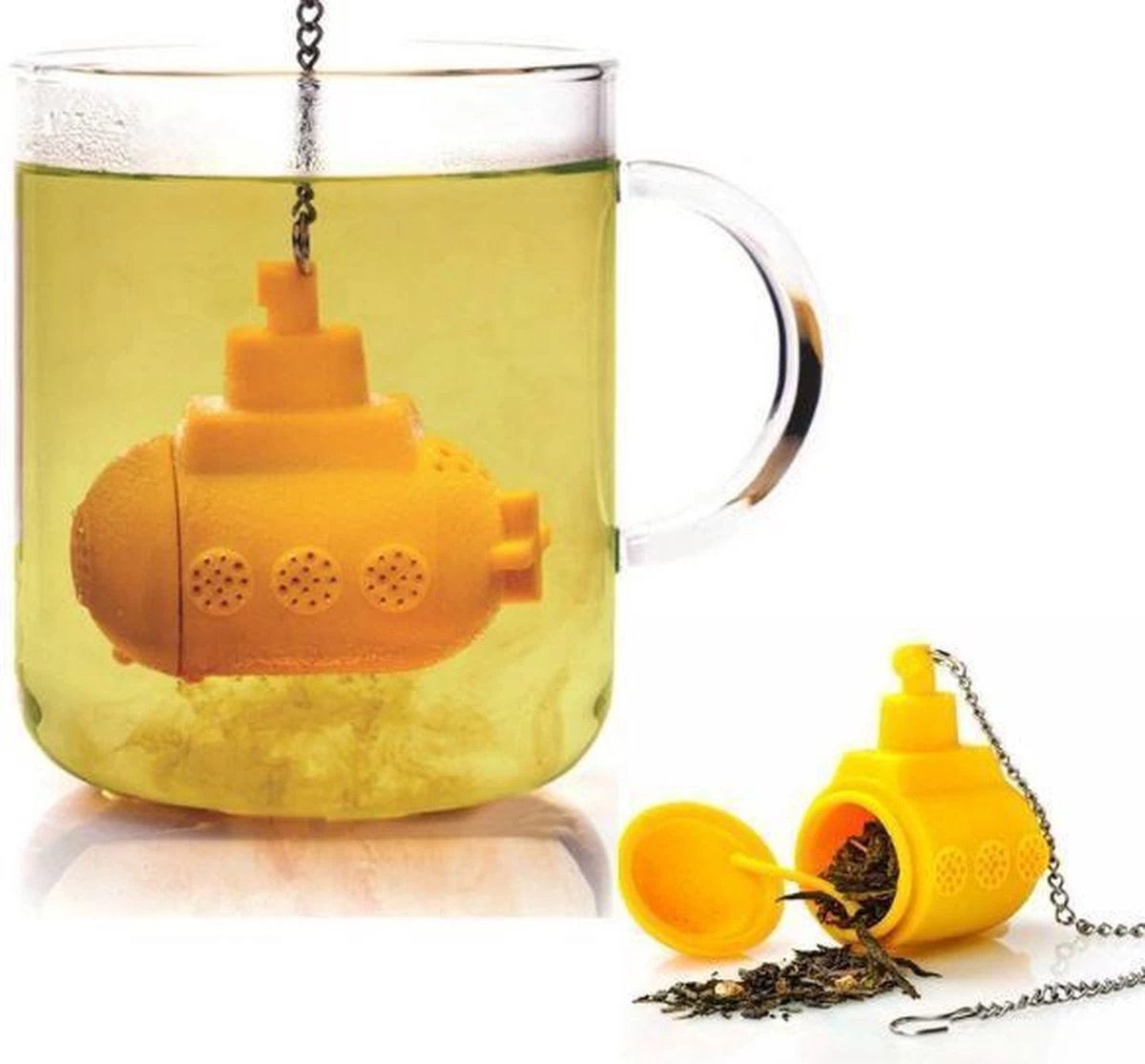 Filtre à Thé / Infuseur à Thé Yellow Submarine - Submarine - Passoire à Thé / Infuseur à Thé / Infuseur - LeuksteWinkeltje 6 Filtre à Thé / Infuseur à Thé Yellow Submarine - Submarine - Passoire à Thé / Infuseur à Thé / Infuseur - LeuksteWinkeltje – Image 4