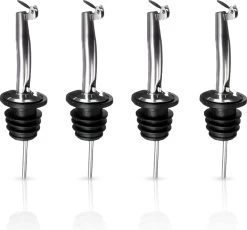 Minismus Premium Bec Avec Fermeture Set De 4 - Bouchons Verseurs - Vin - Bouteille - Cocktail - 4 Pièces