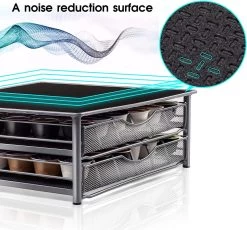 Porte-capsules Masthome Café Avec Tiroir Pour Capsules Dolce Gusto, Pour 72 Dosettes De Café, 1 Chiffon De Nettoyage Inclus 14 Porte-capsules Masthome Café Avec Tiroir Pour Capsules Dolce Gusto, Pour 72 Dosettes De Café, 1 Chiffon De Nettoyage Inclus -Dégustation Délicate 1200x1118