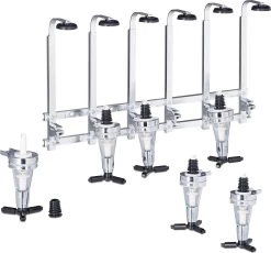 Parya Official - Distributeur De Boissons 6 Voies - Distributeur Mural - Aluminium - Bar - Shottapper - Drink Tapper - Shots -Dégustation Délicate 1200x1118 5