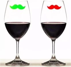ProductGoods - 6x Marqueurs De Verre Moustache / Moustaches - Décoration De Glas - Marker De Verre - Décoration De Glas - Décoration - Étiquetez Votre Glas -Dégustation Délicate 1200x1129 4